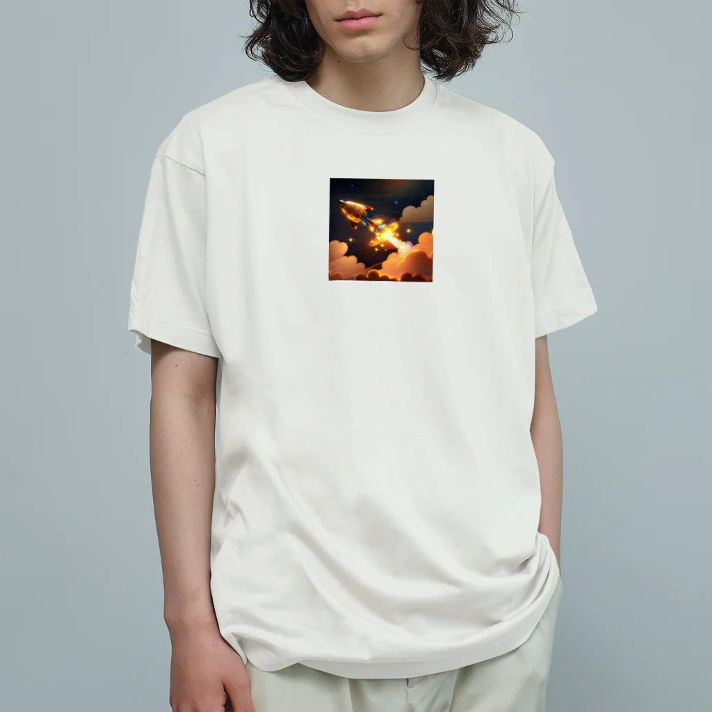 tawashimanの幻想ロケット Organic Cotton T-Shirt