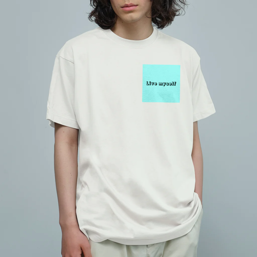 Billion HackのLive myself Organic Cotton T-Shirt