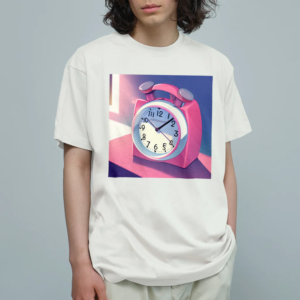 こてつくんAIのピンク置き時計 Organic Cotton T-Shirt