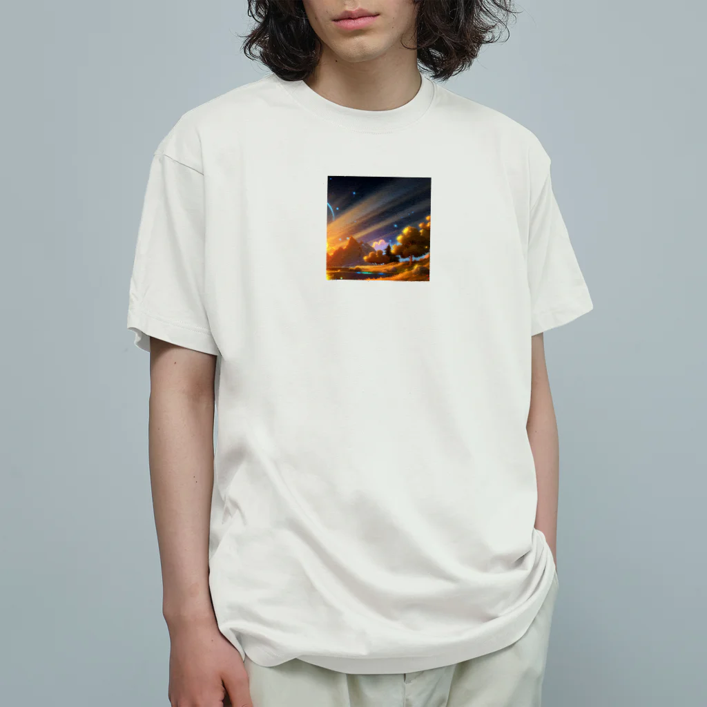 幻想のphotogrammarの幻想的な星空のイラストグッズ Organic Cotton T-Shirt