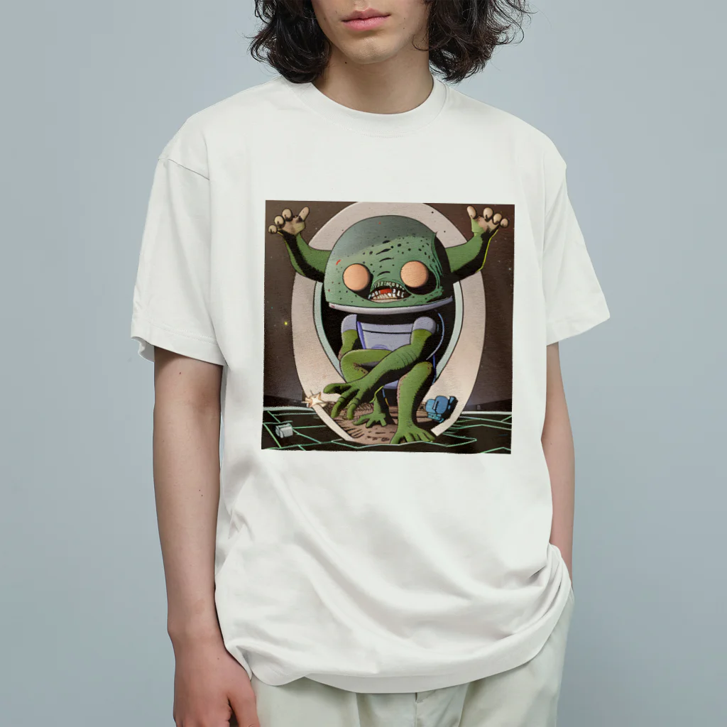 献血するドラキュラの宇宙人シリーズ Organic Cotton T-Shirt