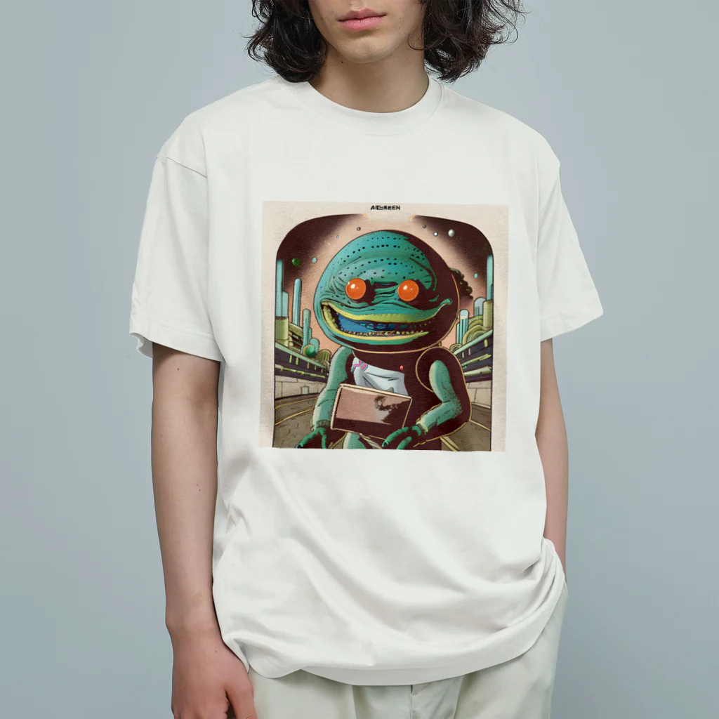 献血するドラキュラの宇宙人シリーズ Organic Cotton T-Shirt