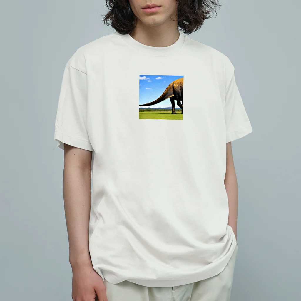 サウルス工房の恐竜のしっぽ Organic Cotton T-Shirt