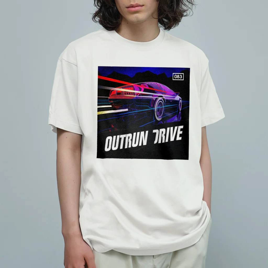 Smooth2000のOUTRUN DRIVE オーガニックコットンTシャツ
