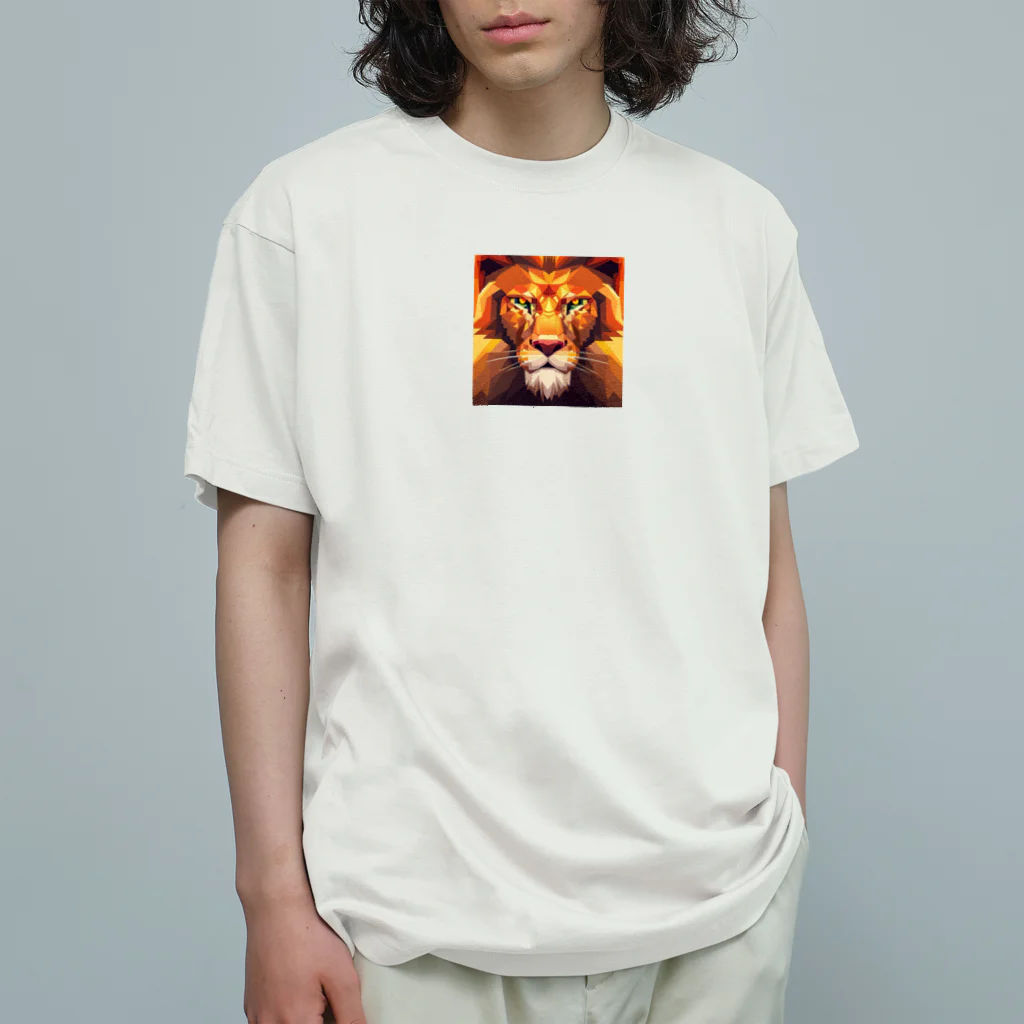 KAWAKAMI-SENTAROUの可愛い猛獣ドットレオ オーガニックコットンTシャツ