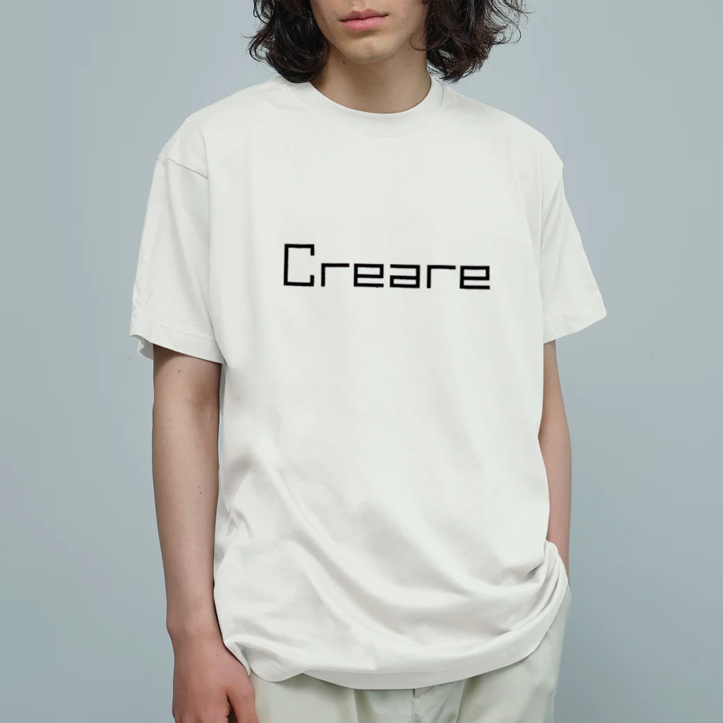Creare クレアーレのクレアーレ　シンプルロゴ オーガニックコットンTシャツ