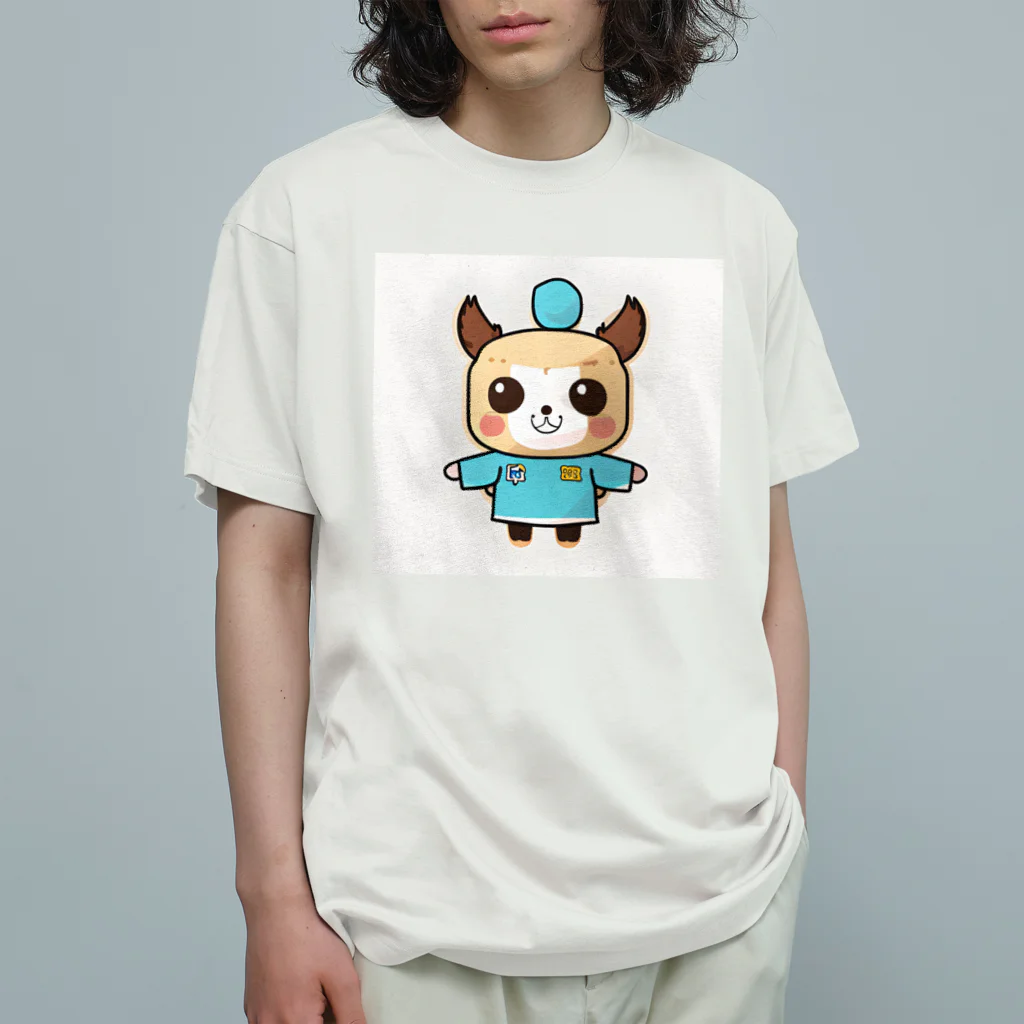 tamagonokoのカンフードッグくん オーガニックコットンTシャツ