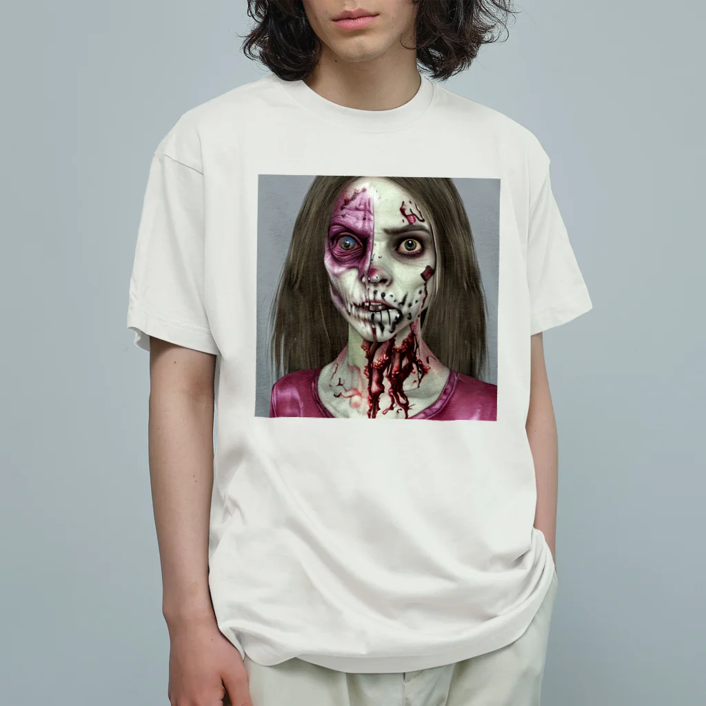 kuri_AMERICANのゾンビ　プリティーガール Organic Cotton T-Shirt