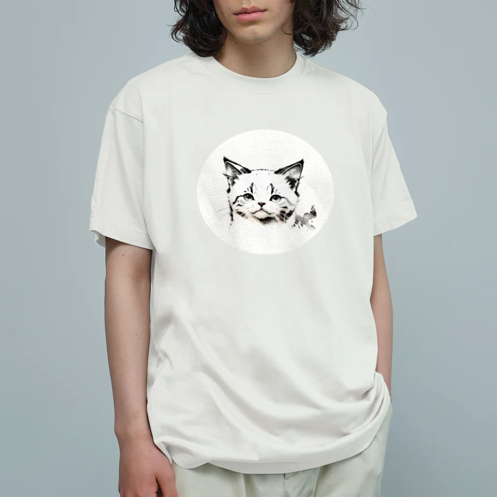 waffle2000のねこさん８ オーガニックコットンTシャツ