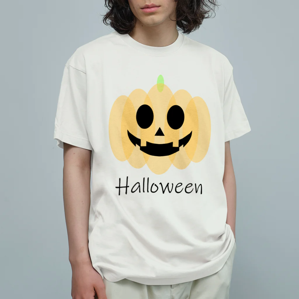 やし油のハロウィンかぼちゃ オーガニックコットンTシャツ