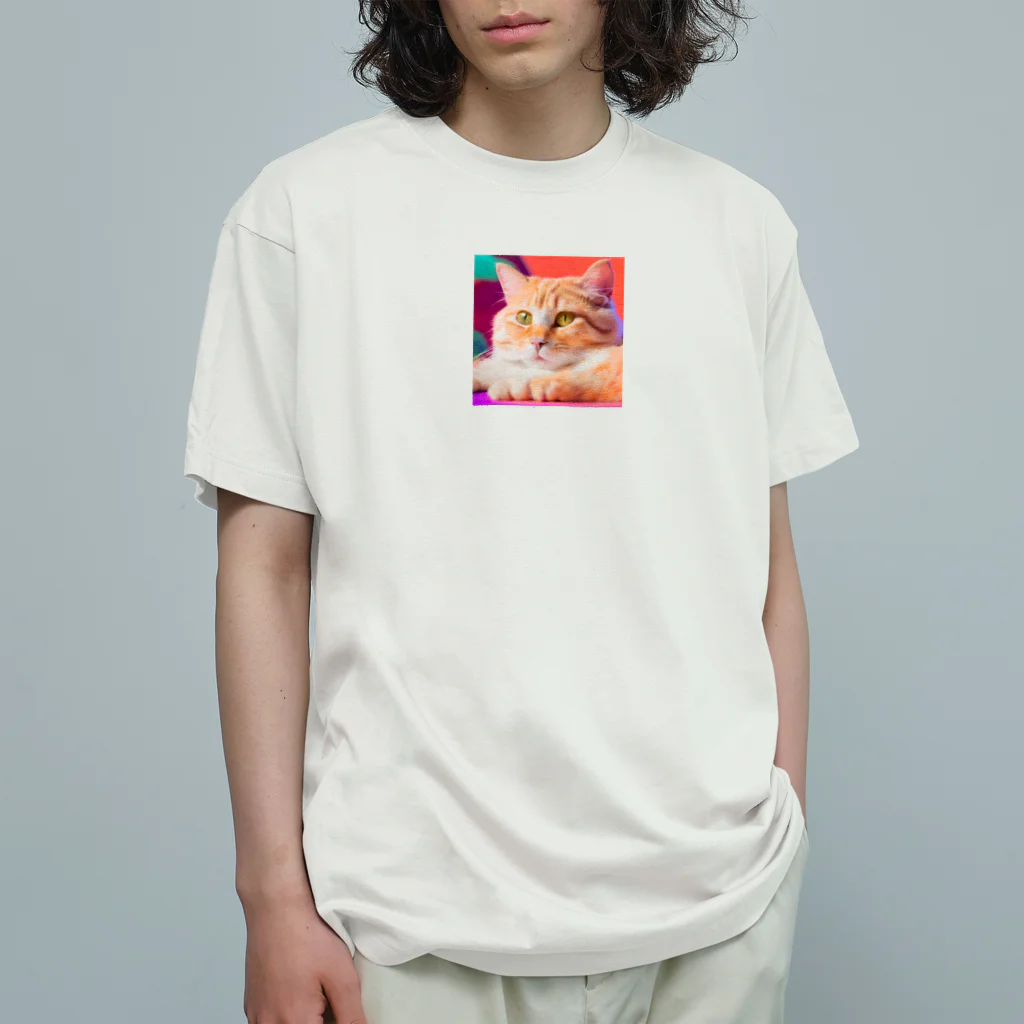 のぞかれ隊の写真で一言にゃん Organic Cotton T-Shirt