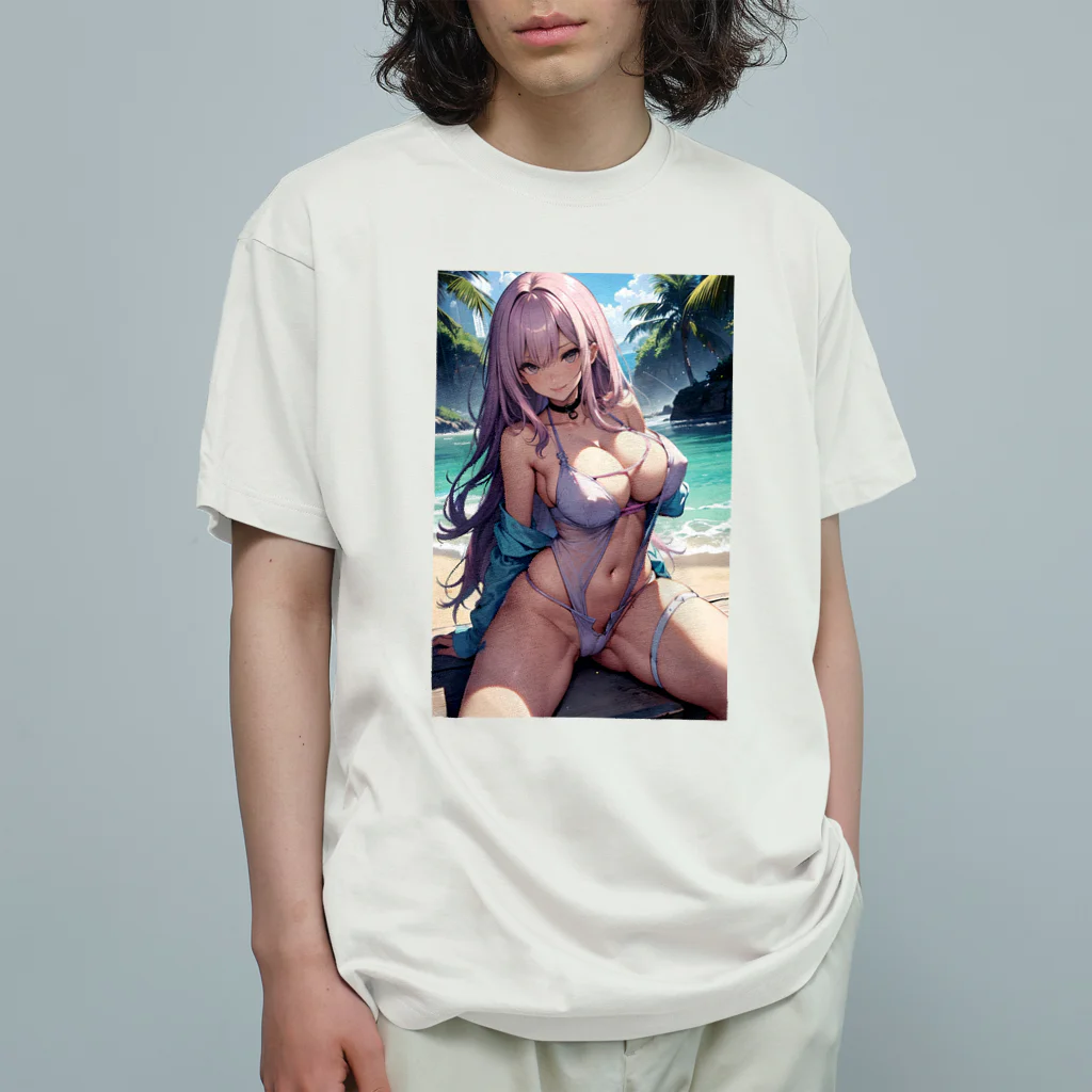 RGセクシーガールのセクシー美少女 Organic Cotton T-Shirt