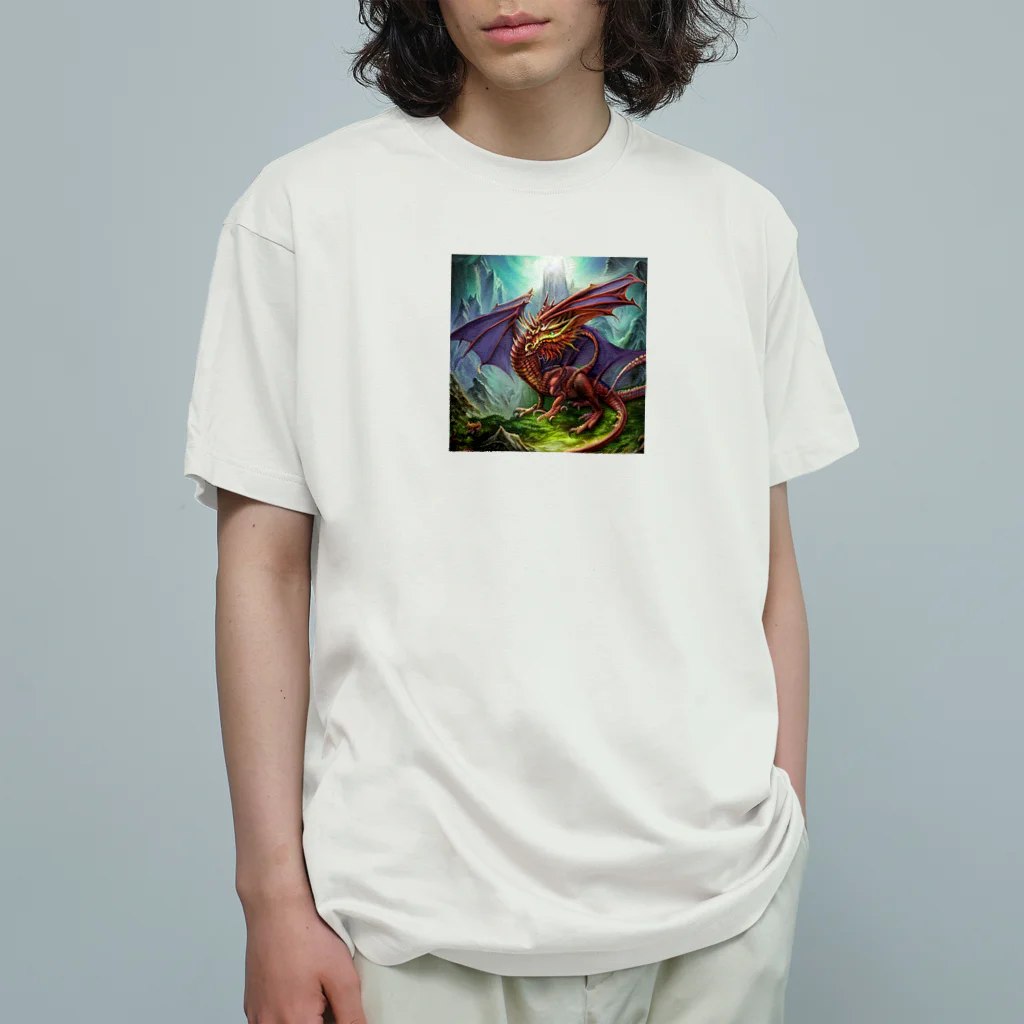 ohba1223の幻想的な龍 オーガニックコットンTシャツ