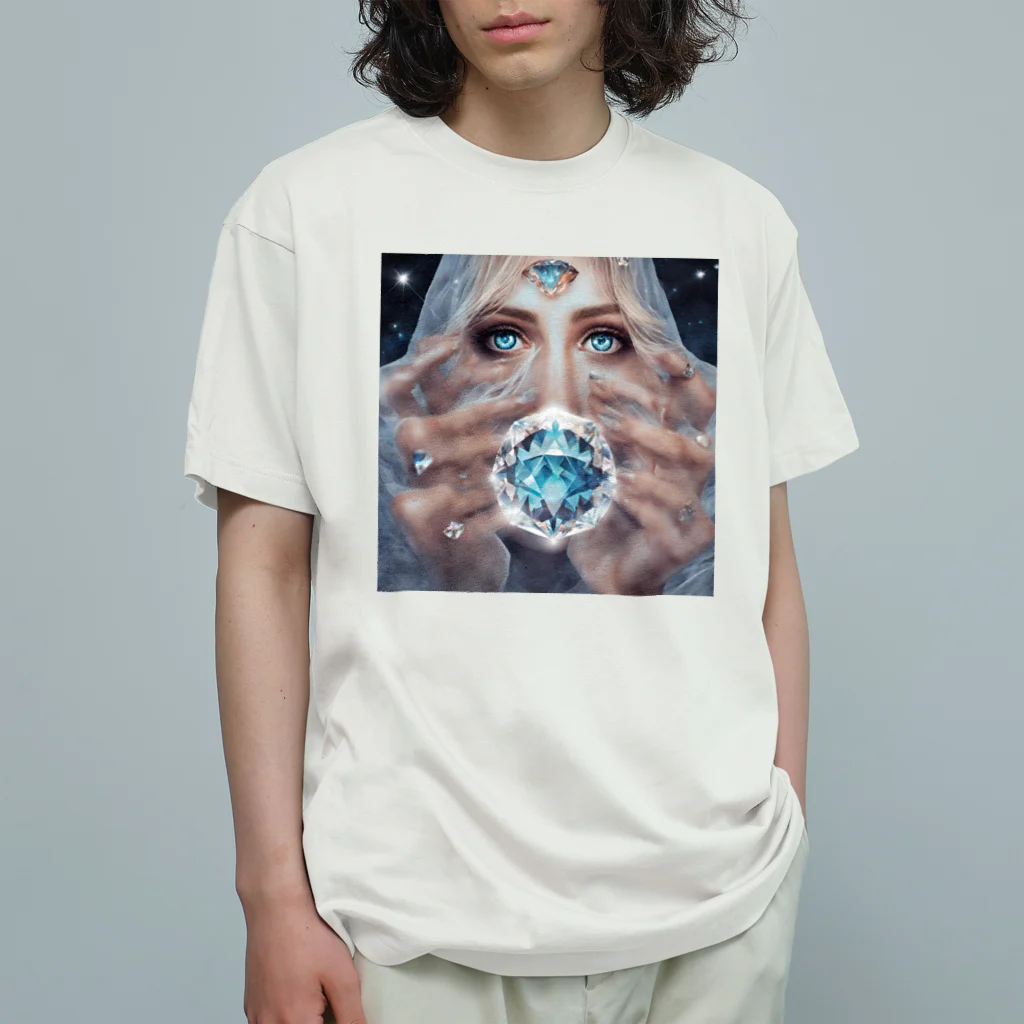 Ri-2のダイヤモンド女性と神秘 Organic Cotton T-Shirt