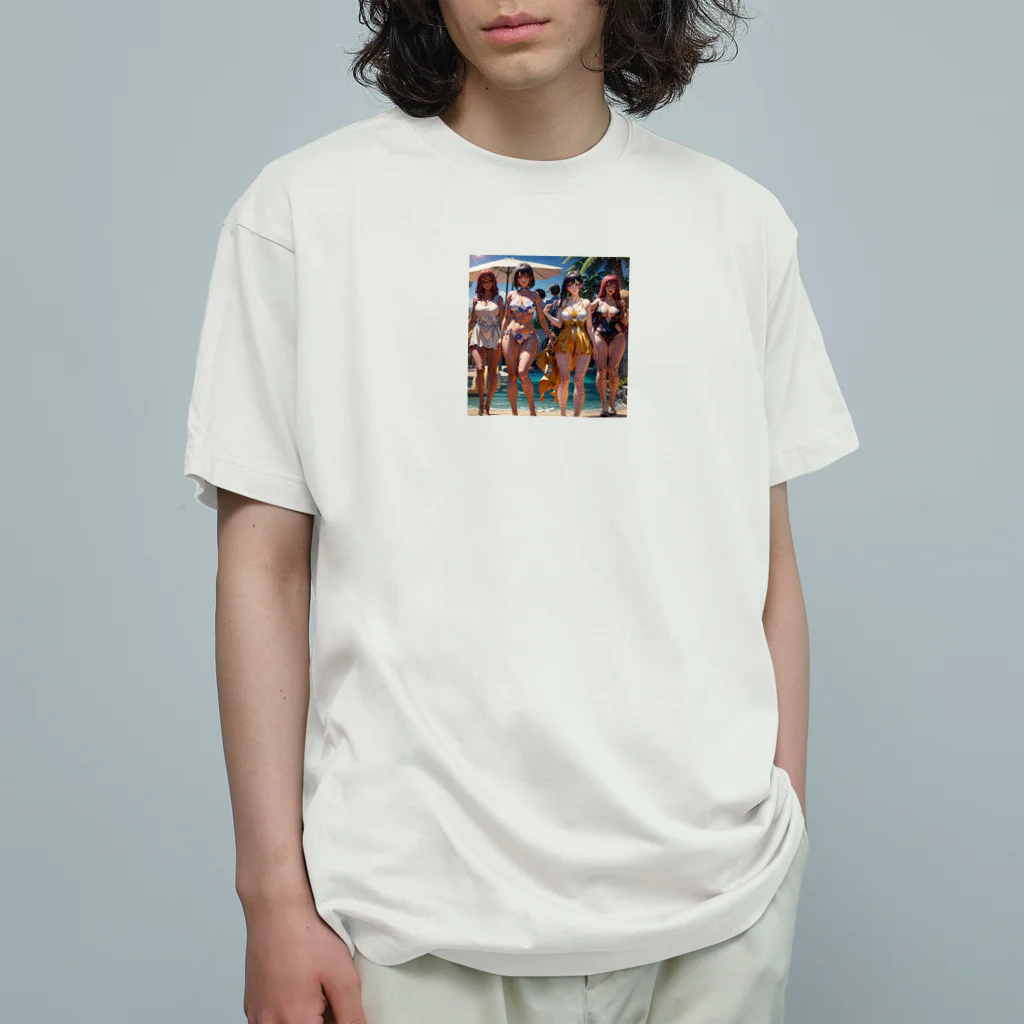 ki1962の浜辺で撮った仲の良い4姉妹のプレミアムグッズ Organic Cotton T-Shirt