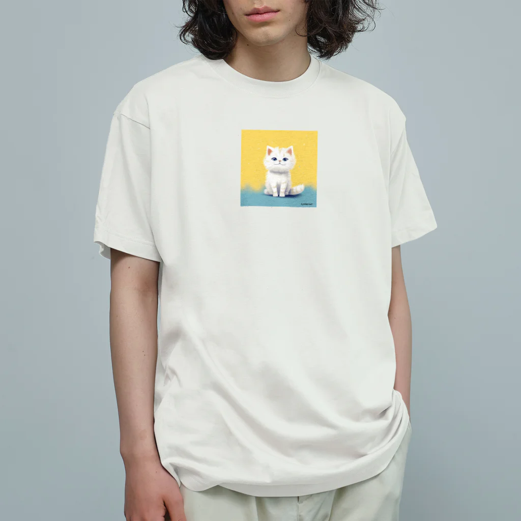 The Triplets Kkittensの三つ子ネコのレモ オーガニックコットンTシャツ