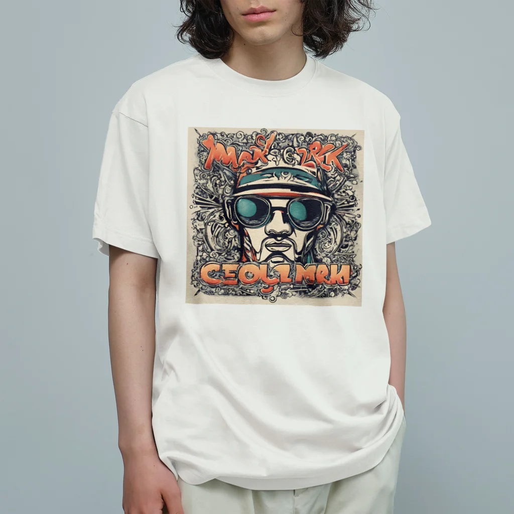 けいらい堂のファンクおじさんのイラストグッズ Organic Cotton T-Shirt