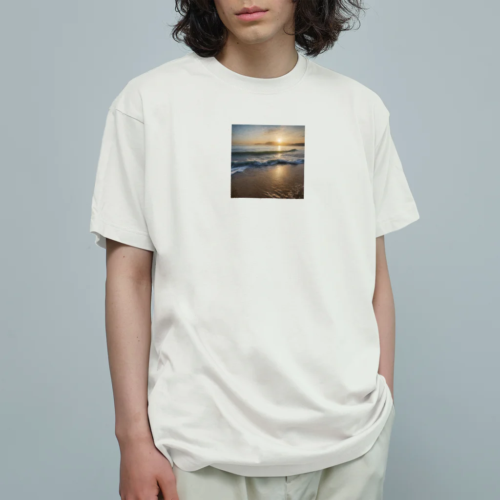 E_Porterの朝日と海 オーガニックコットンTシャツ