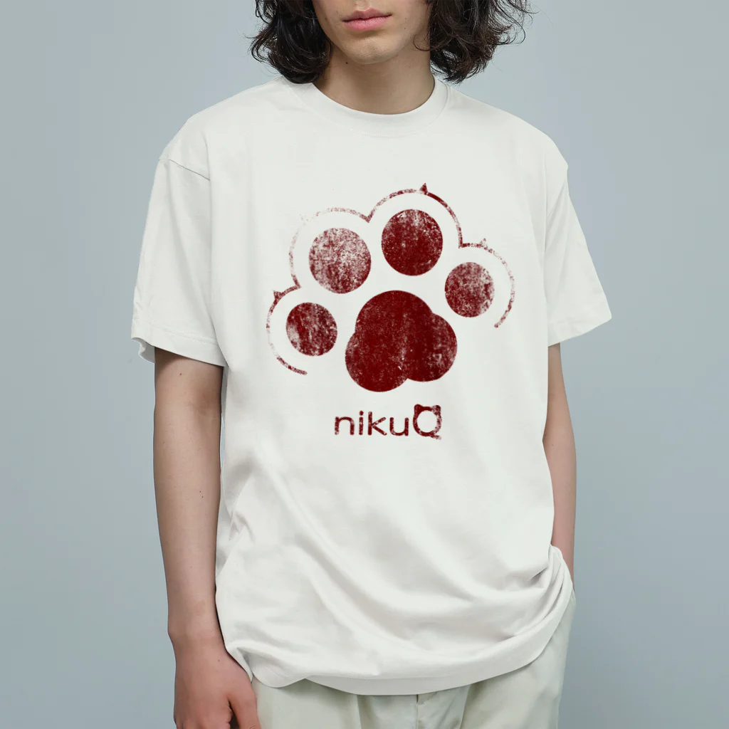 WebArtsの肉球をモチーフにしたオリジナルブランド「nikuQ」（猫タイプ）です オーガニックコットンTシャツ