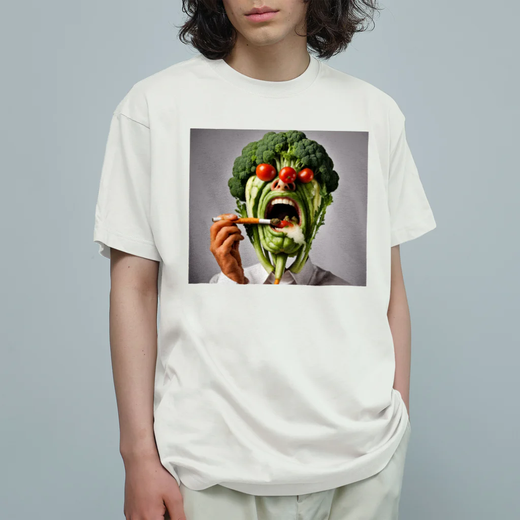 サラダ工房©︎のベジタリアン Organic Cotton T-Shirt