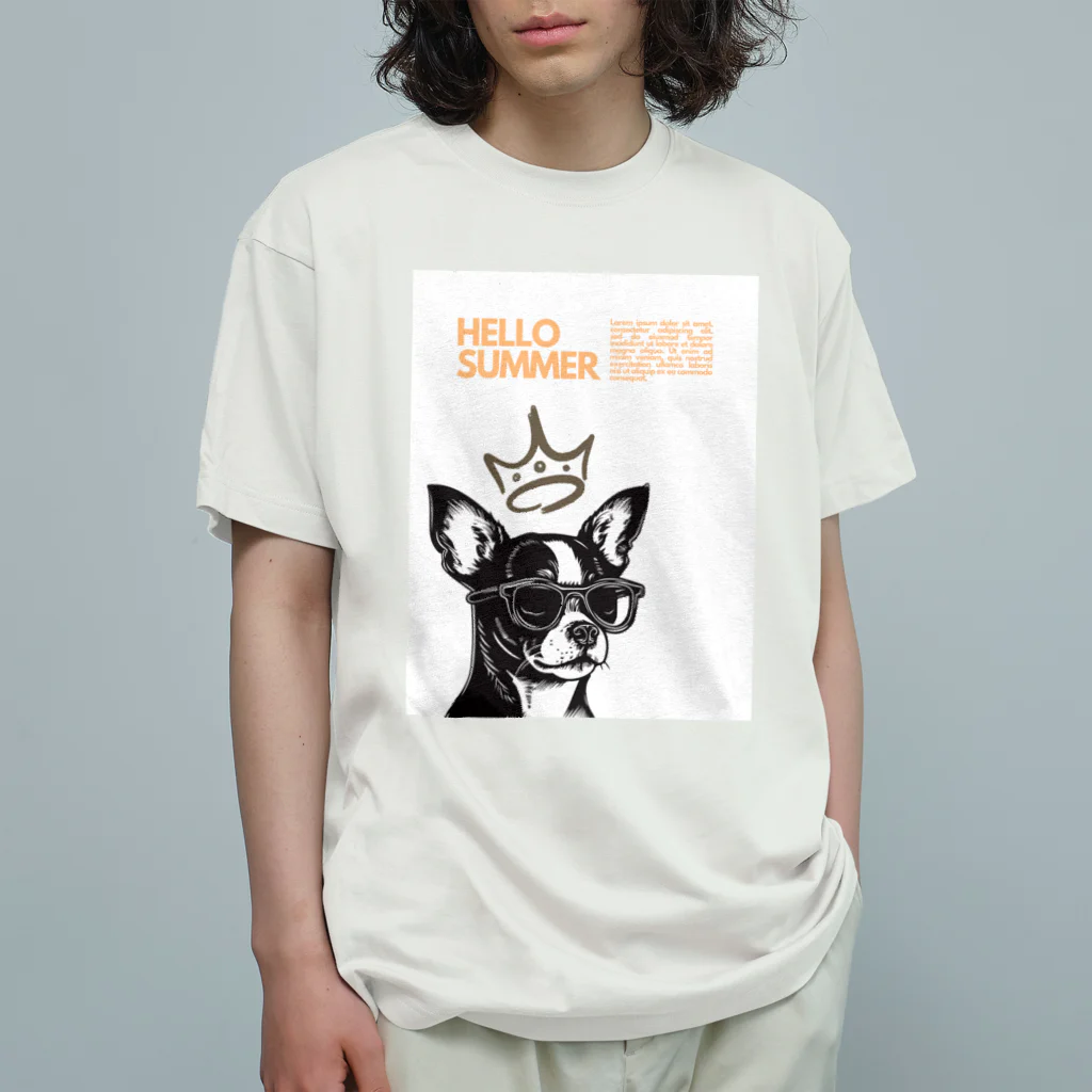 hide0120の犬（眼鏡） Organic Cotton T-Shirt