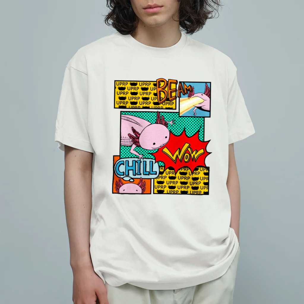 めいぷる工房メキシコサラマンダー支店のアメコミ風サラマンダー Organic Cotton T-Shirt