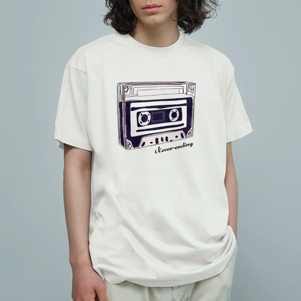 Never-Ending MUSICのインディーズディストロ「Never-Ending MUSIC」グッズ オーガニックコットンTシャツ