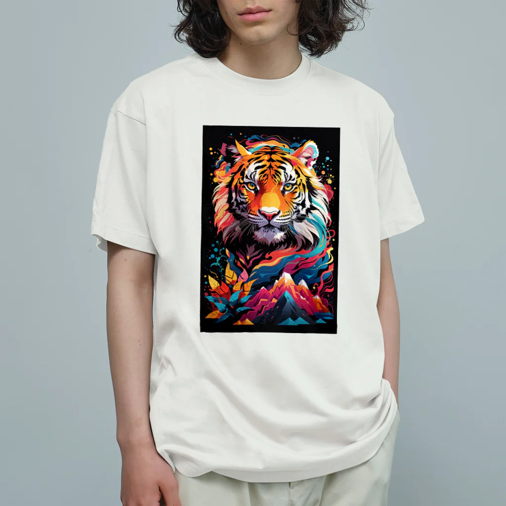 LEONのVivid-Tiger（ビビッド‐タイガー） Organic Cotton T-Shirt