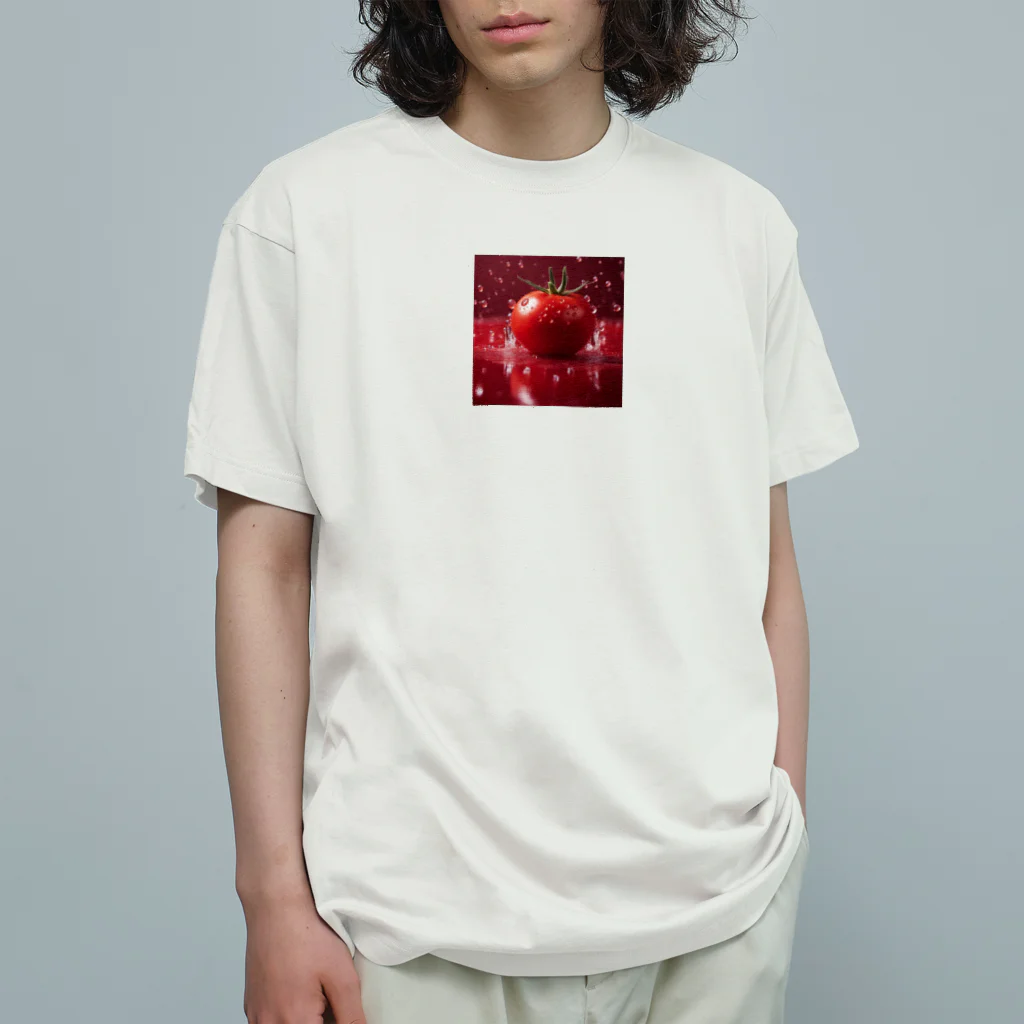 hide-web-shopのとまと Organic Cotton T-Shirt