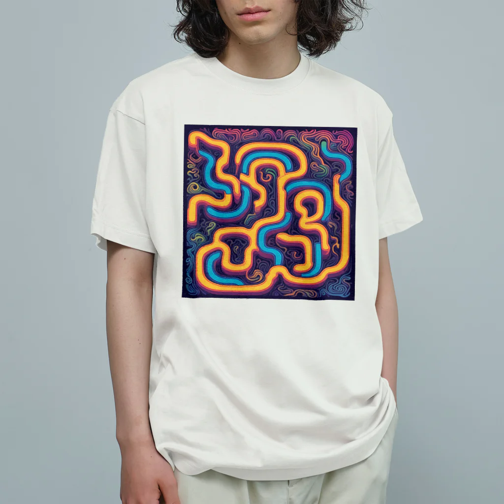 masa193の迷路 オーガニックコットンTシャツ