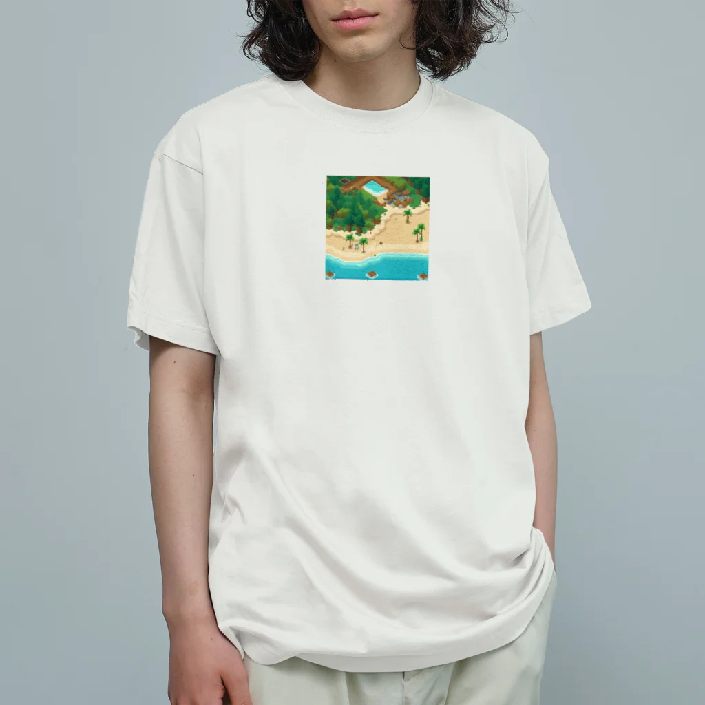 だいすけの美しいビーチ オーガニックコットンTシャツ