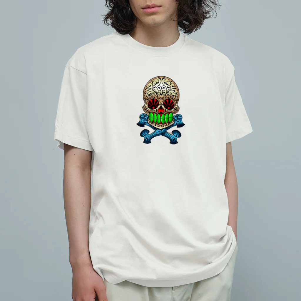 Hinakagoのメキシカンスカル Organic Cotton T-Shirt