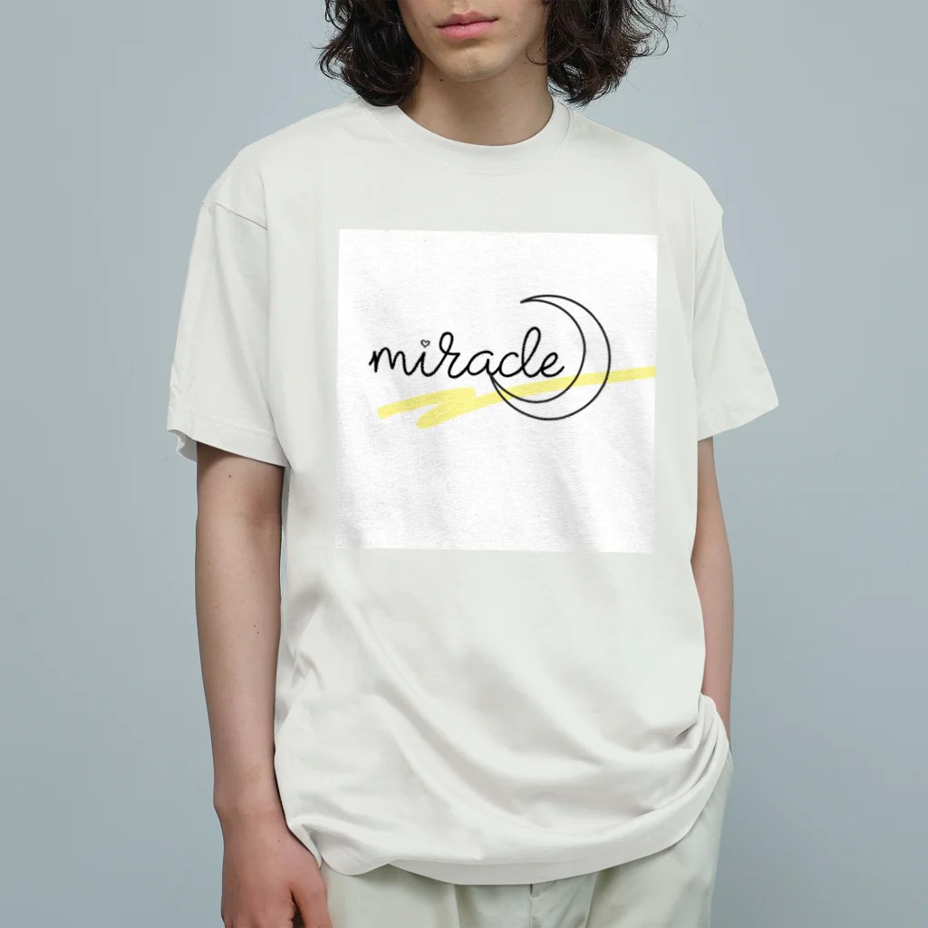  MIRACLE MOONのmiracle☾ オーガニックコットンTシャツ