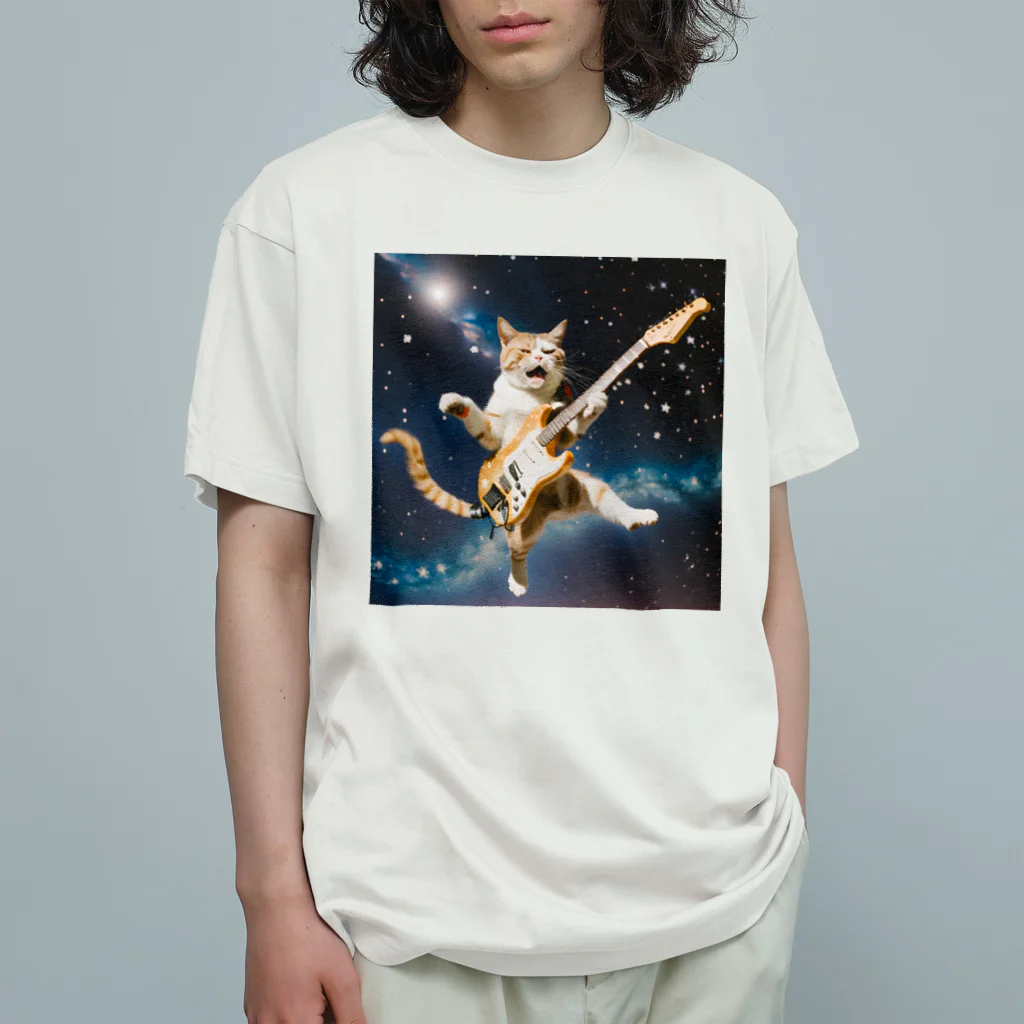 kudari_ryoのジミ・ニャンドリックス オーガニックコットンTシャツ