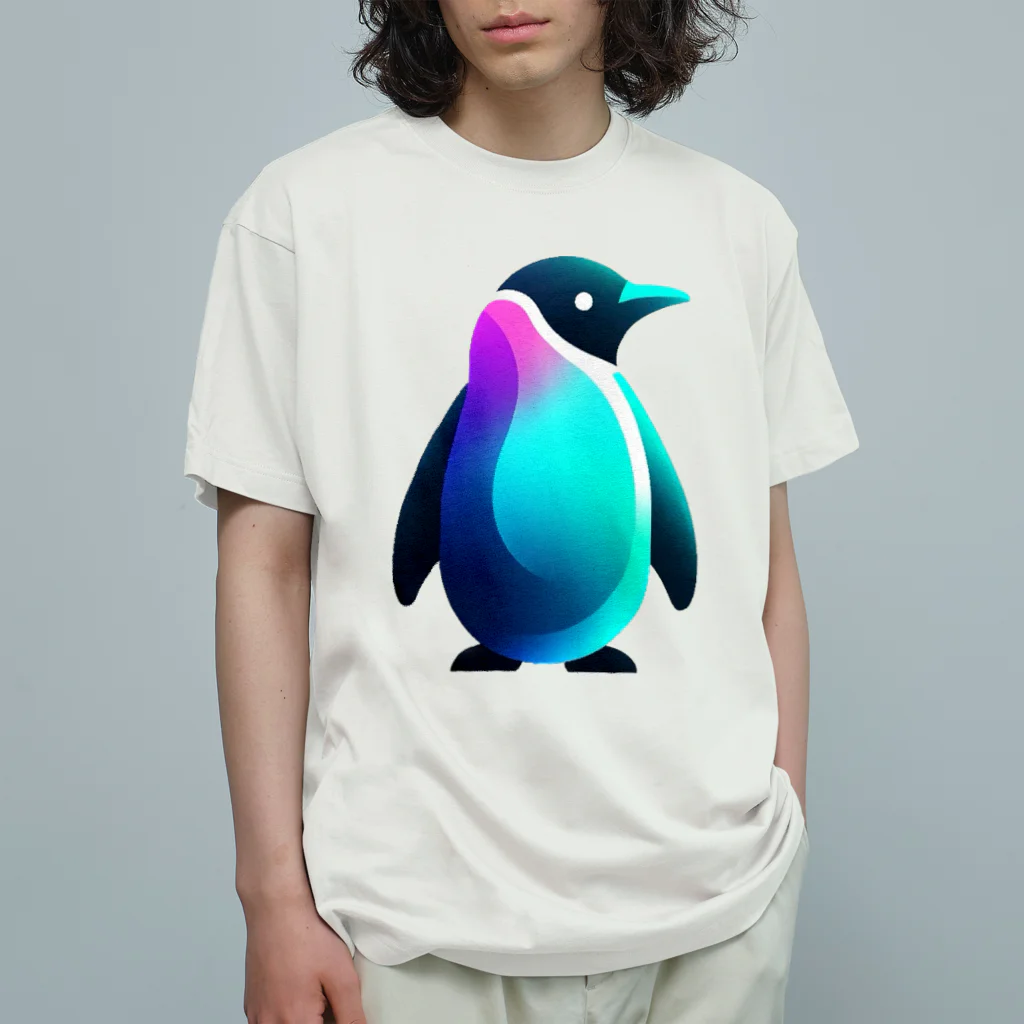 一人親方55歳FIREのスタイリッシュペンギン Organic Cotton T-Shirt