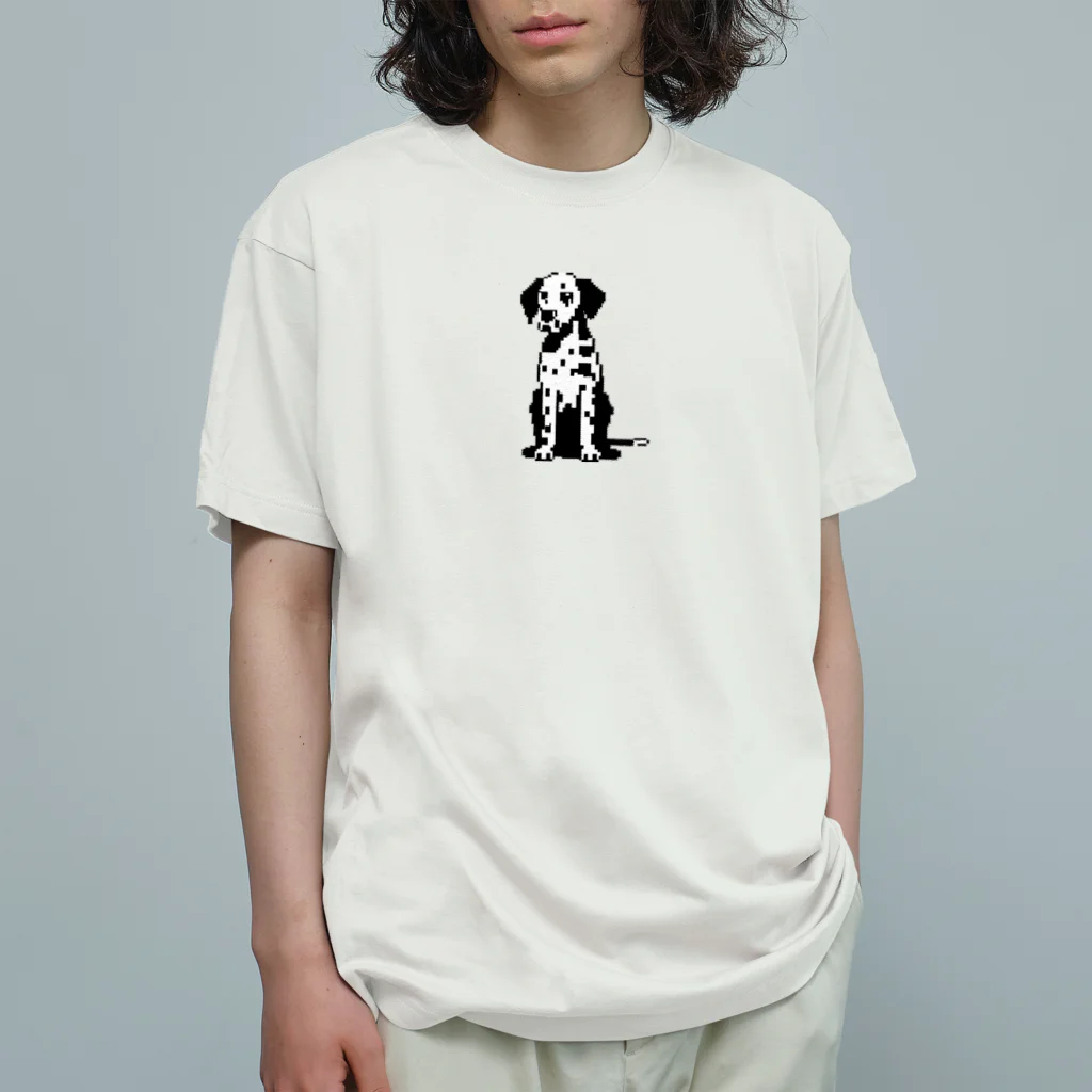 &AIのピクセルアートダルメシアン　4 Organic Cotton T-Shirt
