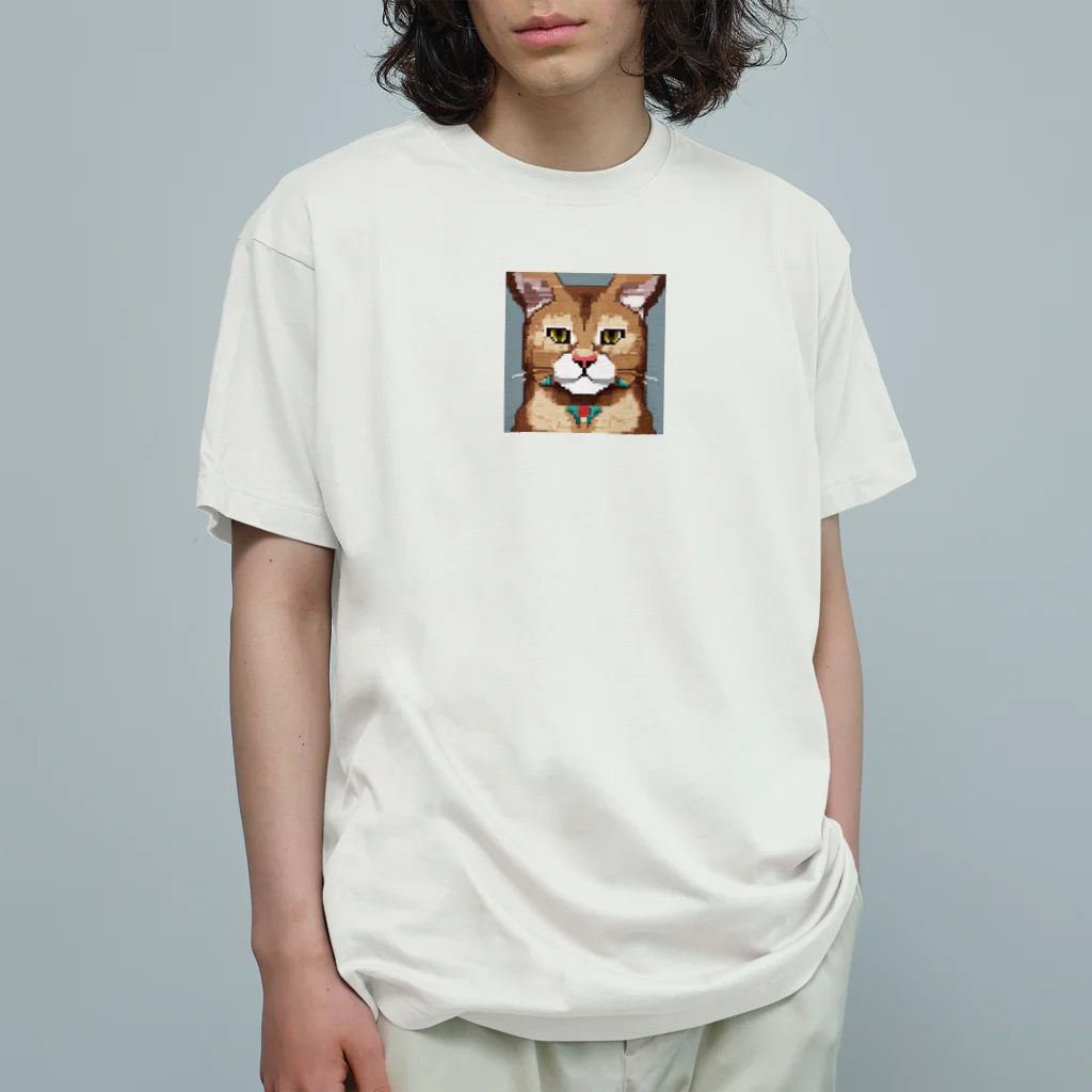 kindonesiaのドット絵のシンガプーラ Organic Cotton T-Shirt