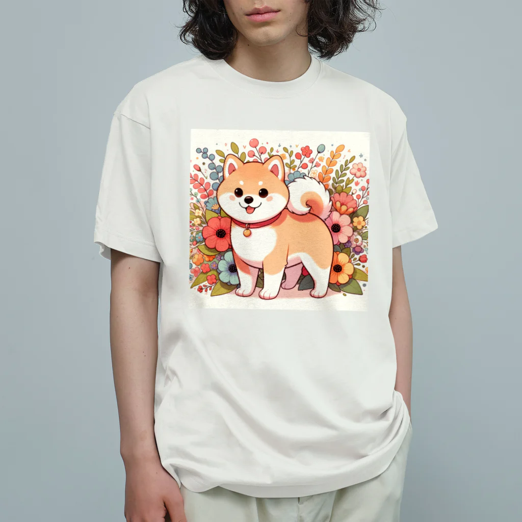 uyuyoshieの可愛い柴犬 Organic Cotton T-Shirt