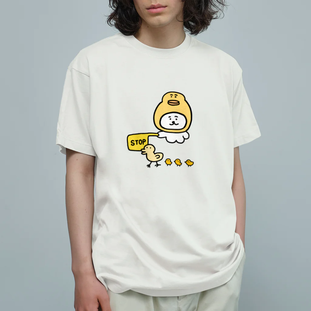 けちゃっぷごはんのお店の見守るねこ Organic Cotton T-Shirt