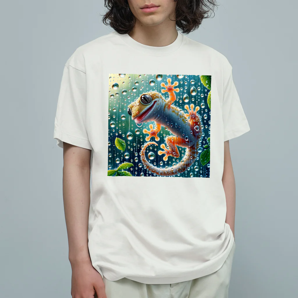 maeken work shopipのGecko Organic Cotton T-Shirt