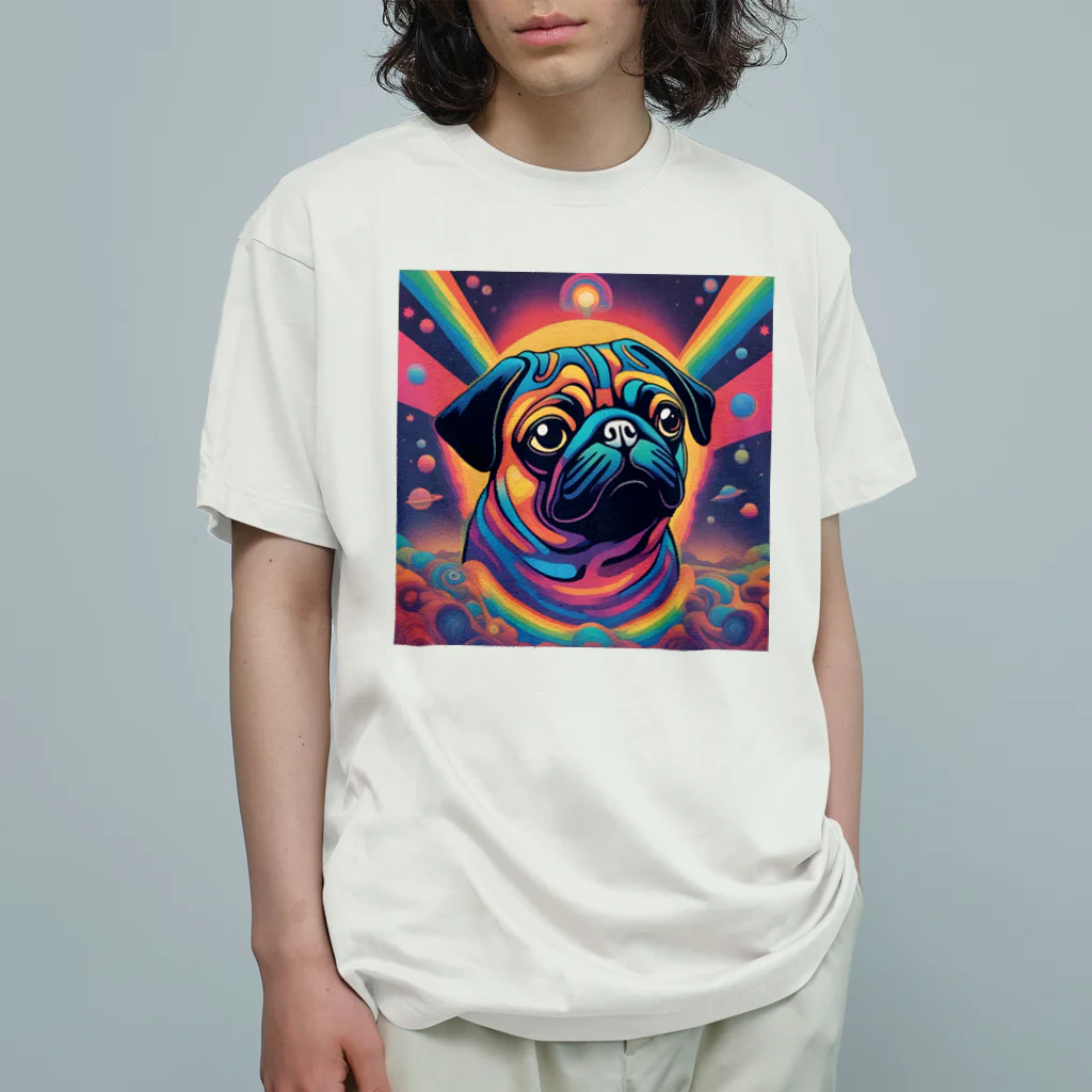 Anniversary TRIBEのあにとら【パグ】 Organic Cotton T-Shirt