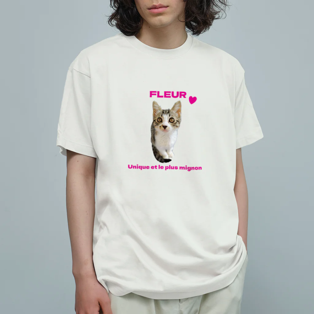 猫の隠れ家のはな第一弾 オーガニックコットンTシャツ