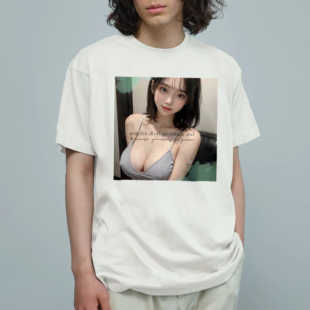 sounya sounyaの美女 図鑑（ニットブラ） Organic Cotton T-Shirt
