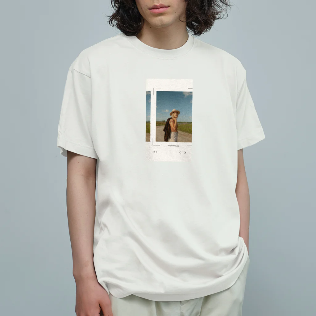 popo60のポラロイド写真 オーガニックコットンTシャツ