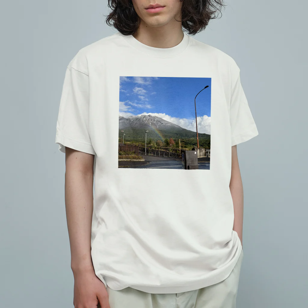 machicoの旅の風景（虹） Organic Cotton T-Shirt
