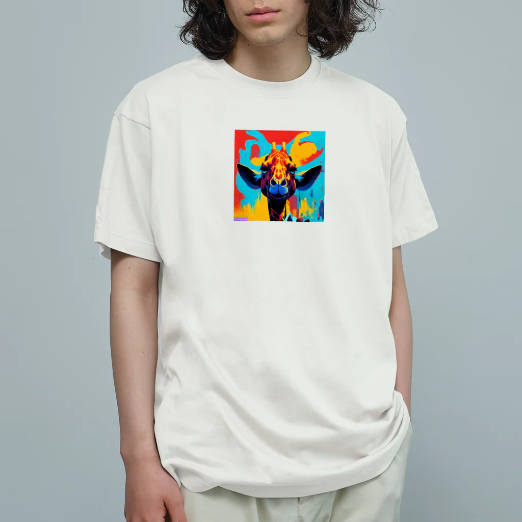 tomo0404の怒れるキリン Organic Cotton T-Shirt