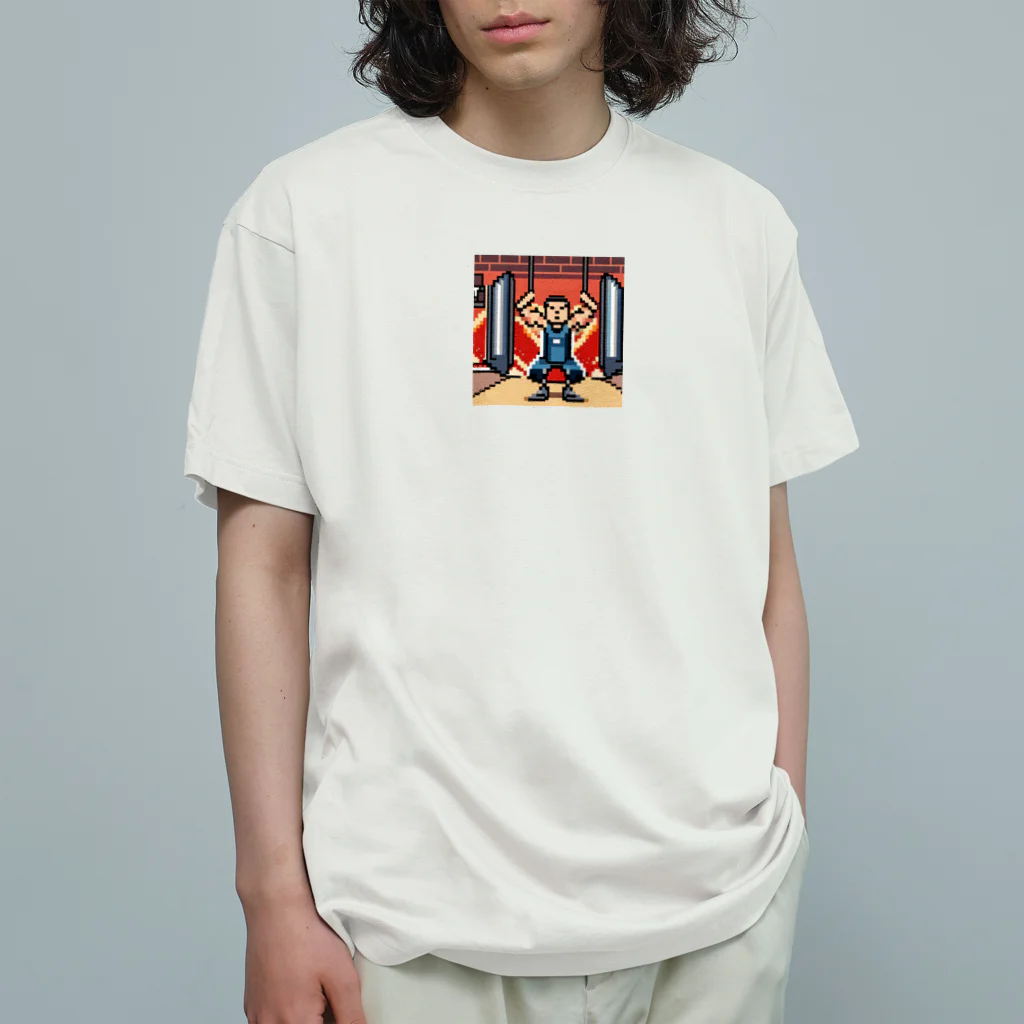 junji8000の元気もりもり Organic Cotton T-Shirt