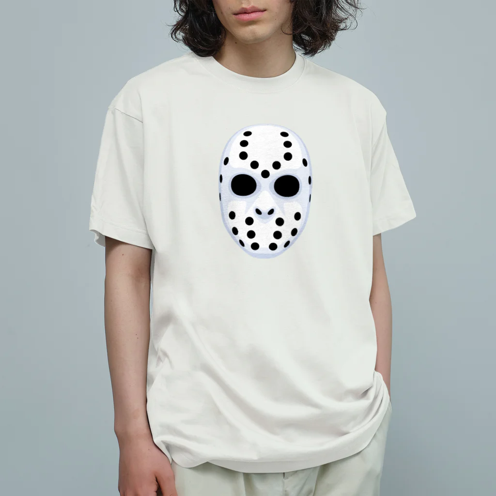 kimchinのホラーなホッケーマスク オーガニックコットンTシャツ