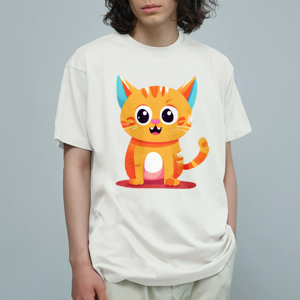 じゅんじゅんのかわ猫(*ΦωΦ*) オーガニックコットンTシャツ