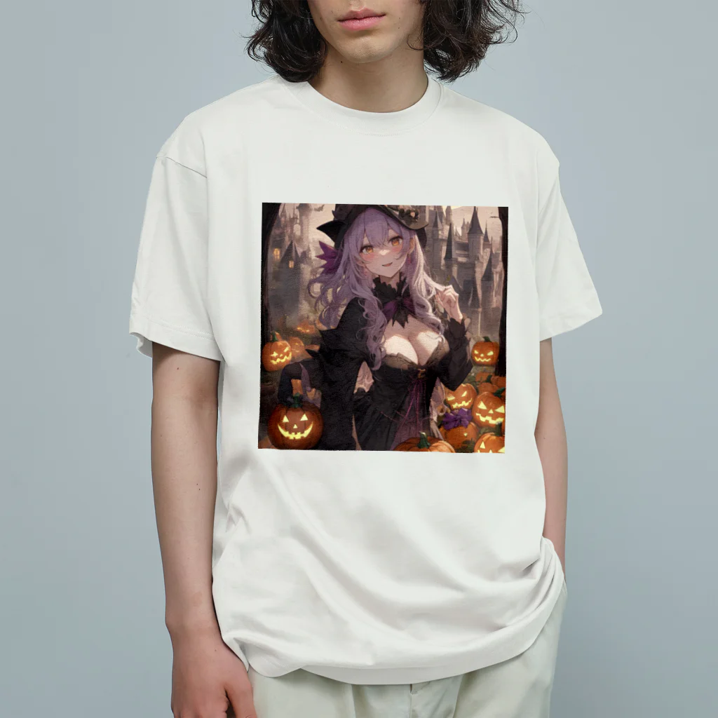 ５６アイテムズのハロウィン魔女 オーガニックコットンTシャツ